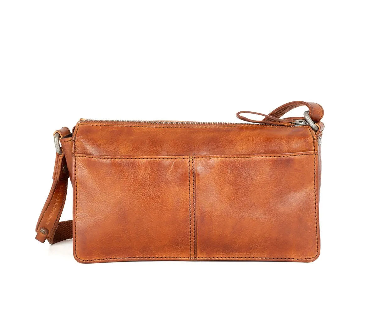 Leren Crossbodytas - Maida - Brandy Cognac - Afbeelding 3