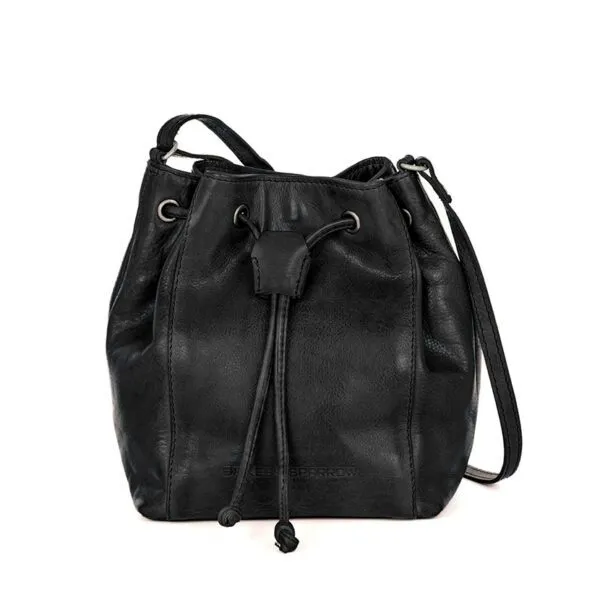 Leren Crossbodytas - Nancy - Zwart