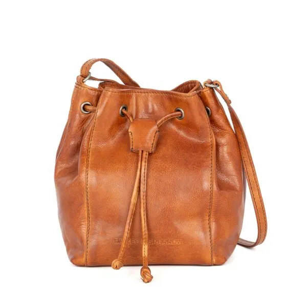 Leren Crossbodytas - Nancy - Brandy Cognac