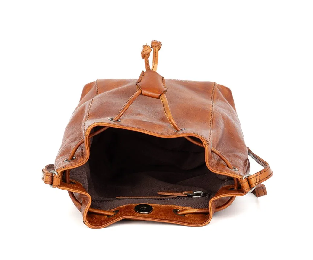 Leren Crossbodytas - Nancy - Brandy Cognac - Afbeelding 4