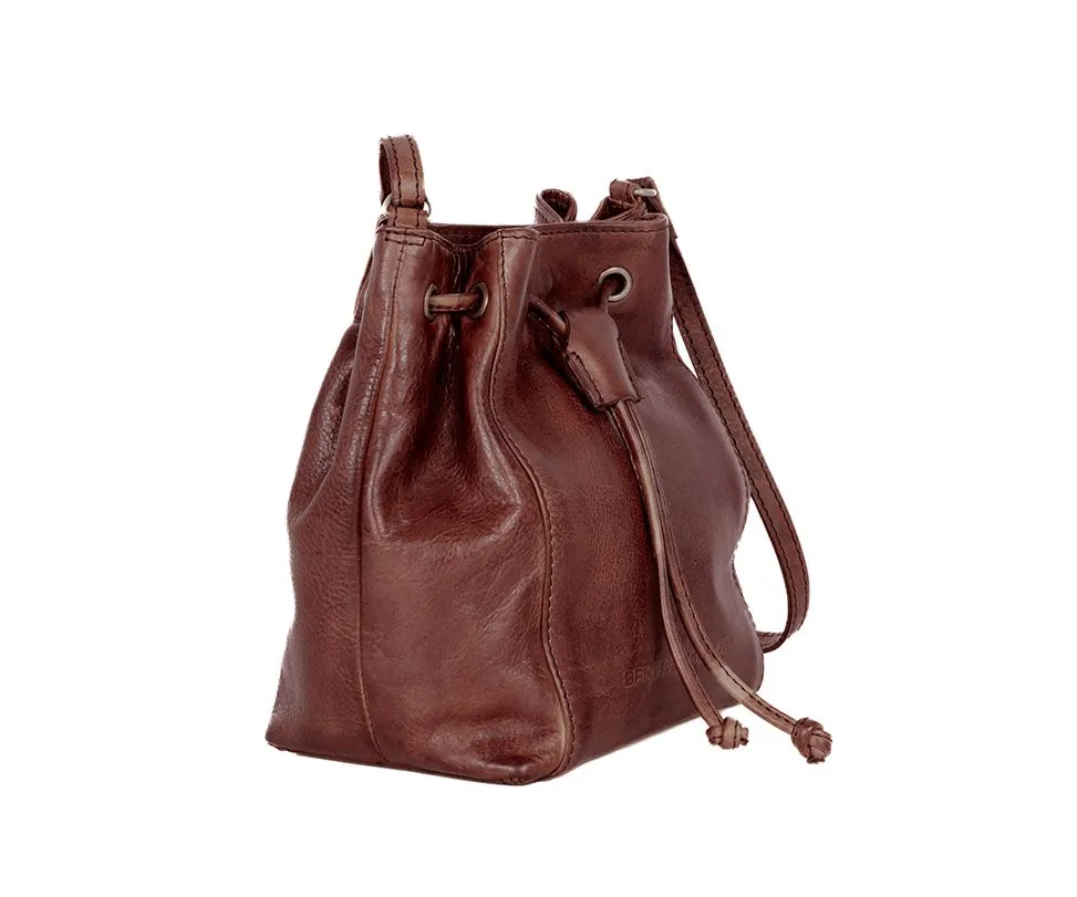 Leren Crossbodytas - Nancy - Donkerbruin - Afbeelding 2