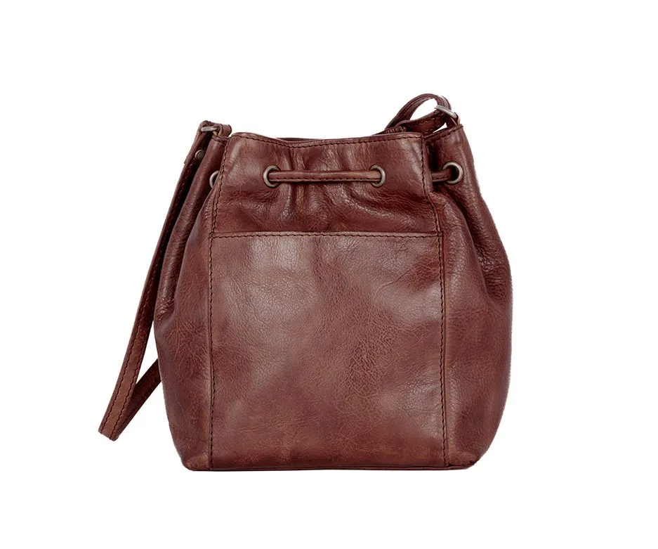 Leren Crossbodytas - Nancy - Donkerbruin - Afbeelding 3