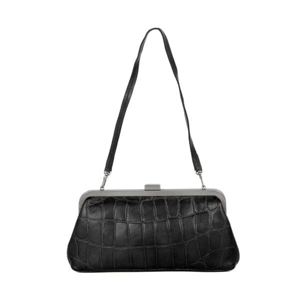 Leren Clutch - Cherice - Zwart