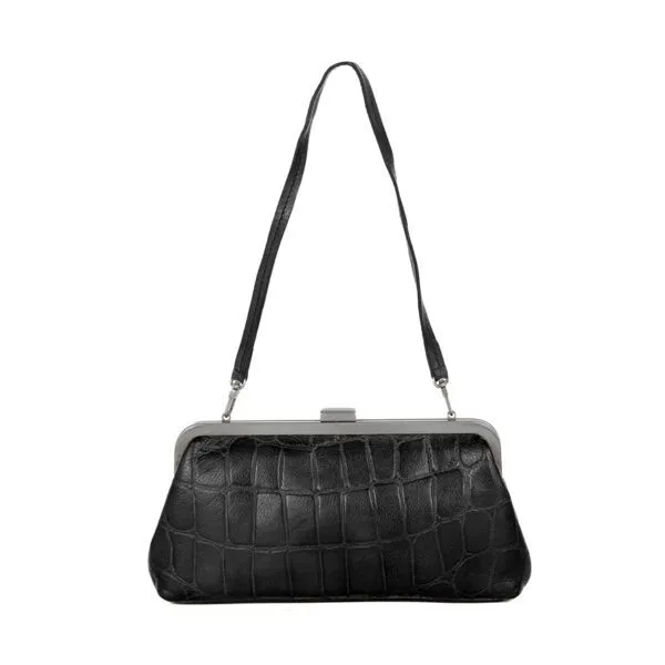 Leren Clutch - Cherice - Zwart