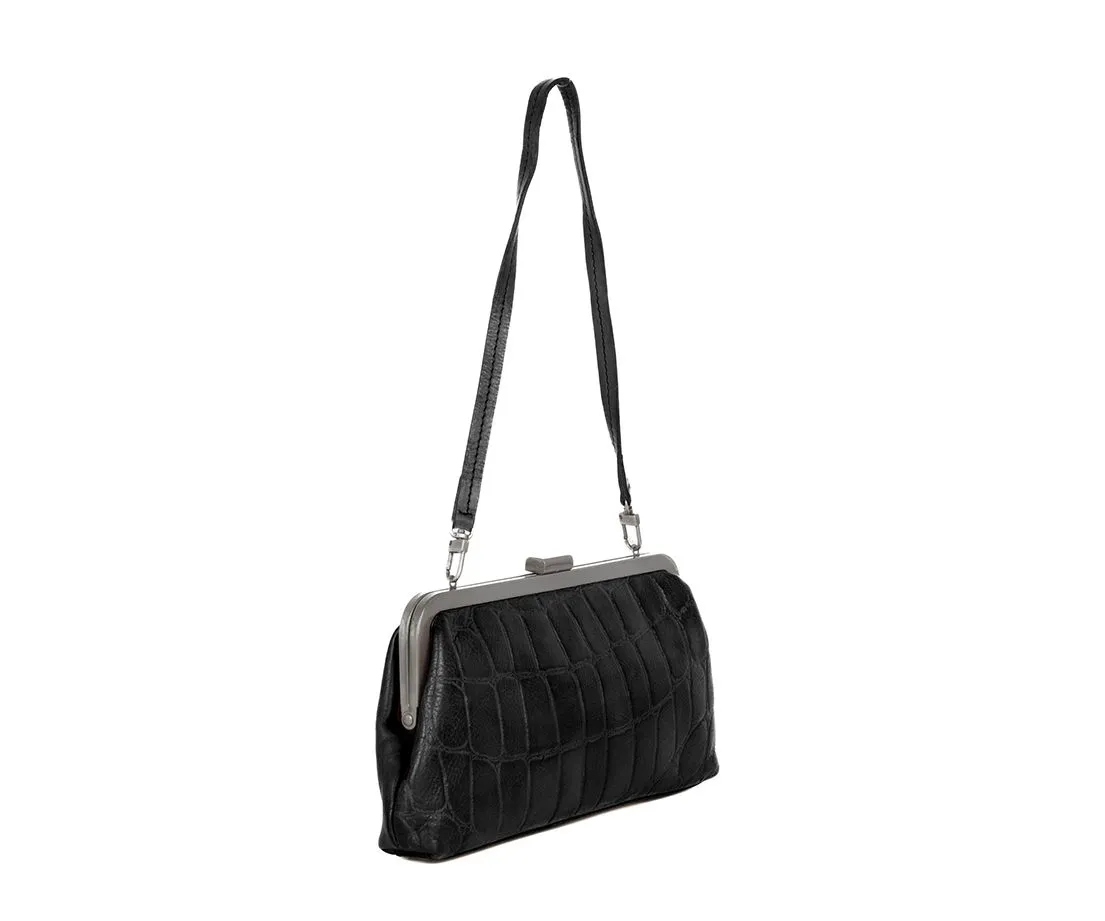 Leren Clutch - Cherice - Zwart - Afbeelding 2