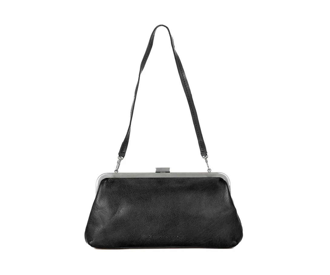 Leren Clutch - Cherice - Zwart - Afbeelding 3