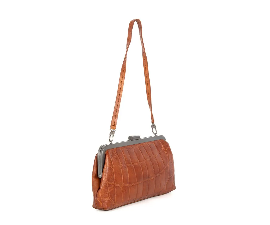 Leren Clutch - Cherice - Brandy Cognac - Afbeelding 2