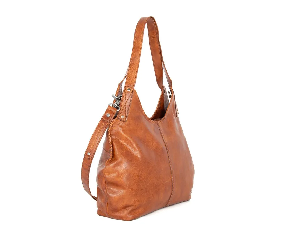 Leren Schoudertas - Marthe - Brandy Cognac - Afbeelding 3