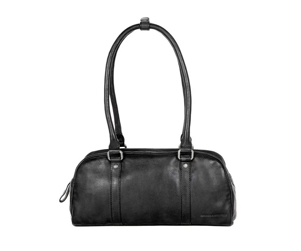 Leren Handtas - Lisa - Zwart - Afbeelding 6