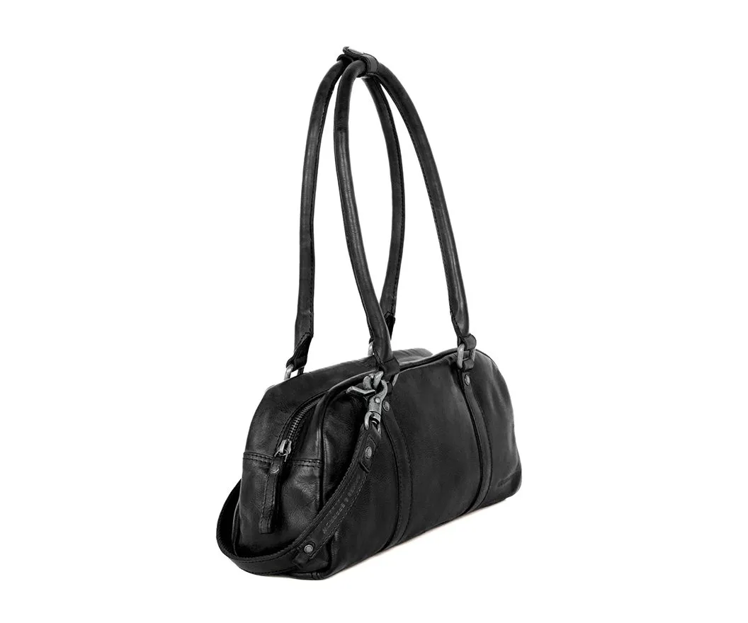 Leren Handtas - Lisa - Zwart - Afbeelding 3