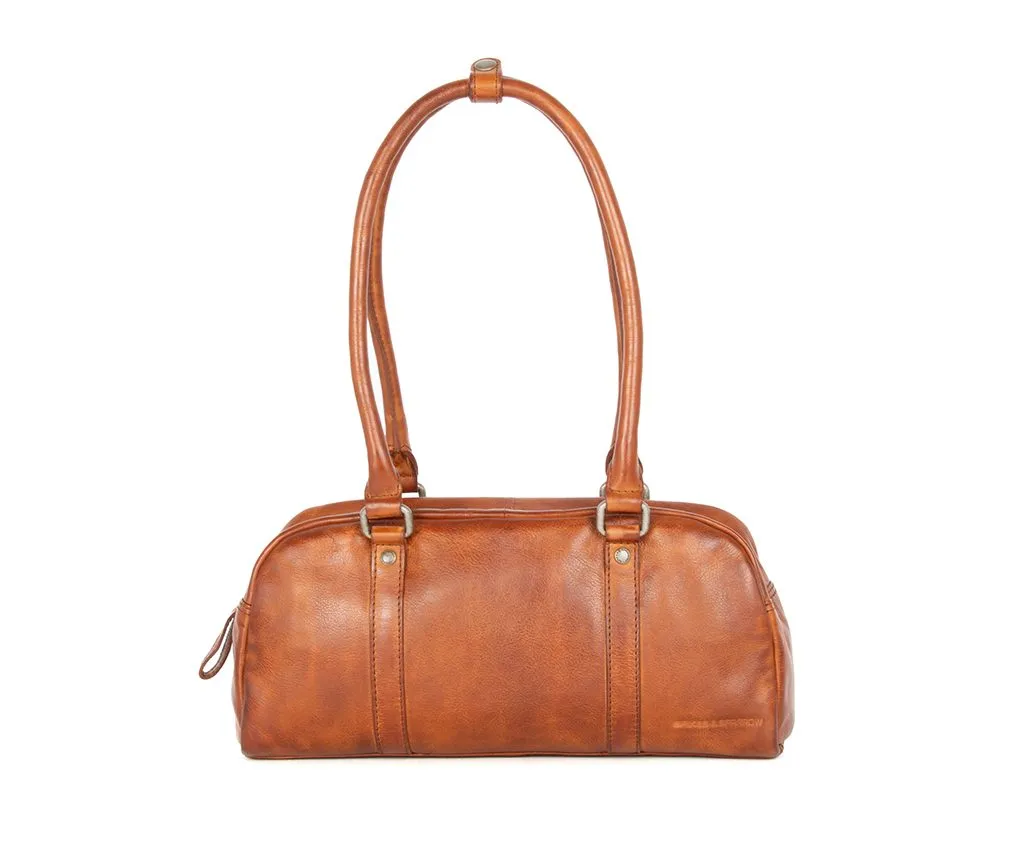 Leren Handtas - Lisa - Brandy Cognac - Afbeelding 6