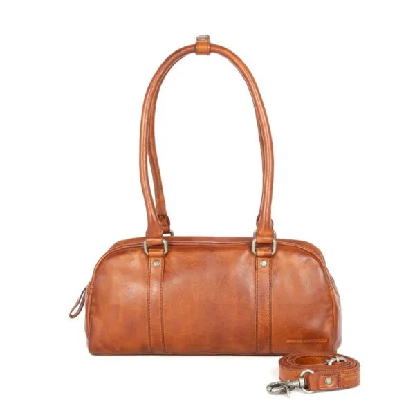 Leren Handtas - Lisa - Brandy Cognac