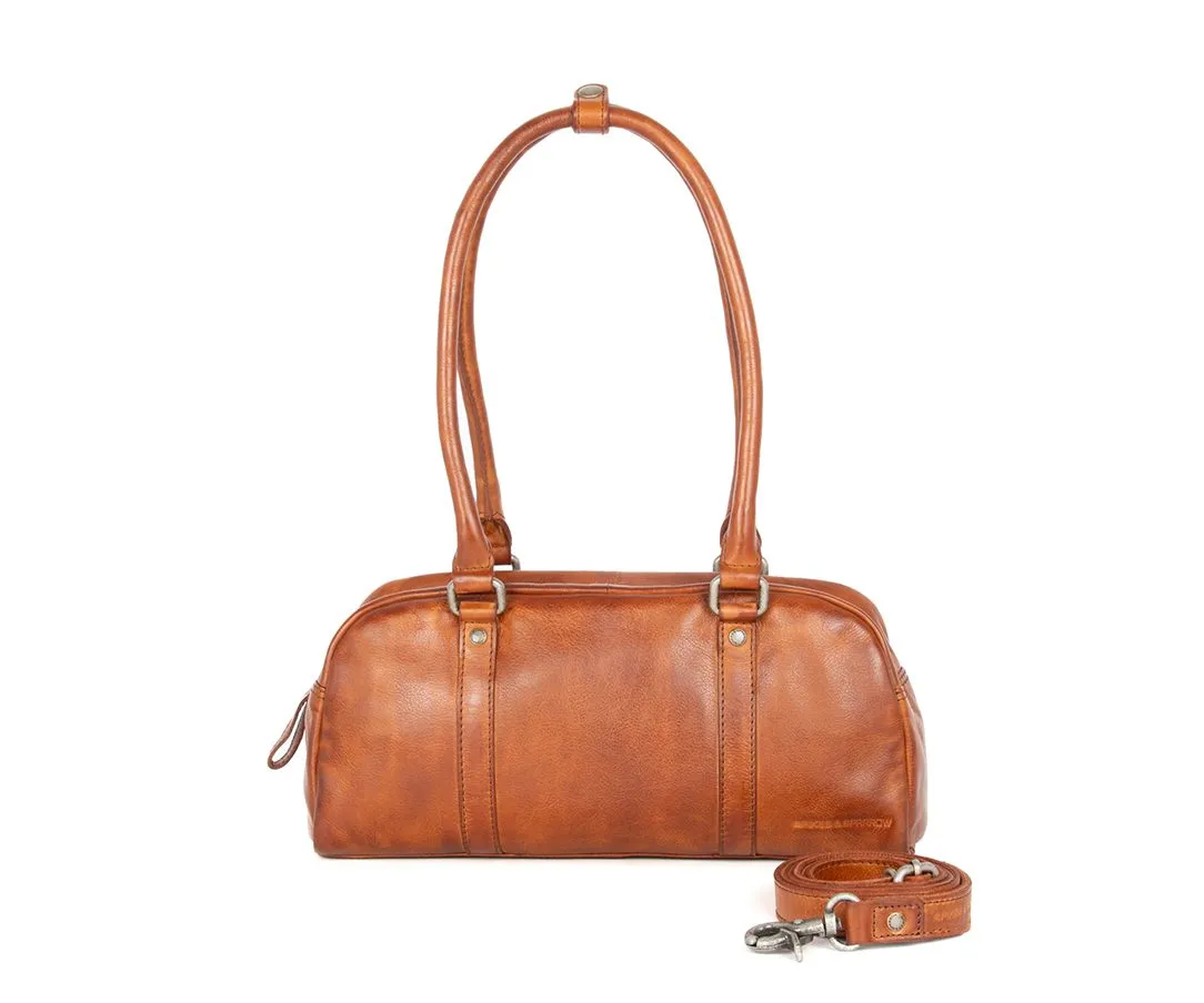 Leren Handtas - Lisa - Brandy Cognac