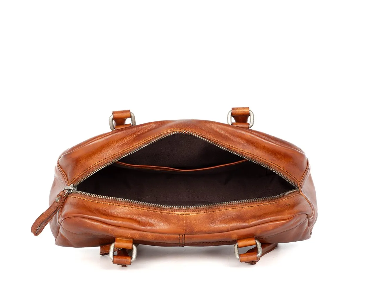 Leren Handtas - Lisa - Brandy Cognac - Afbeelding 5