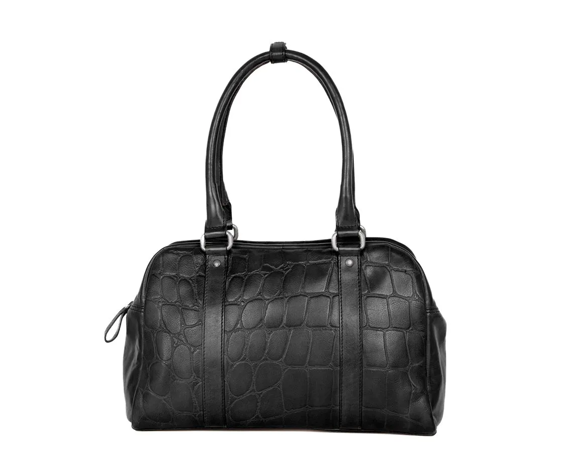 Leren Handtas - Dionne - Zwart - Afbeelding 6