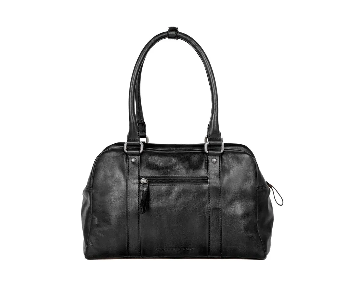 Leren Handtas - Dionne - Zwart - Afbeelding 4