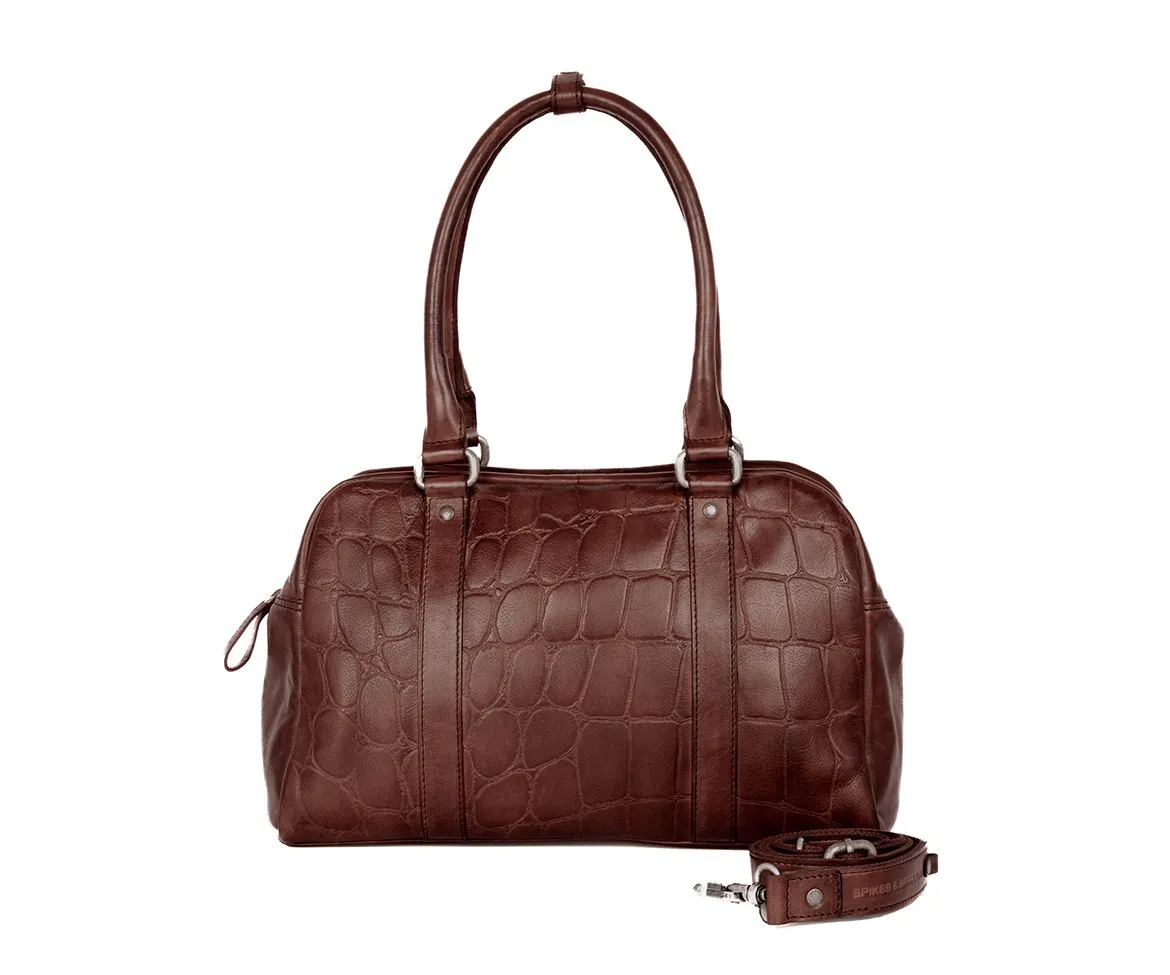 Leren Handtas - Dionne - Donkerbruin