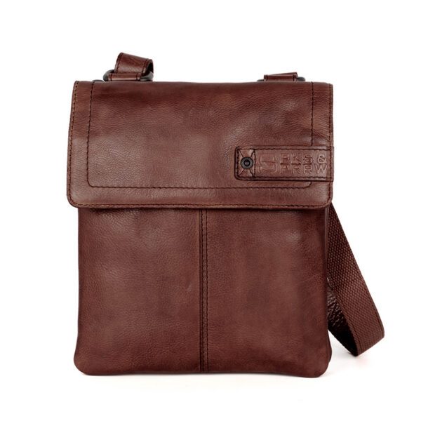 Leren Crossbodytas - Jake - Donkerbruin