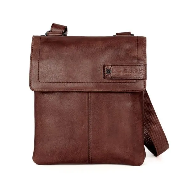 Leren Crossbodytas - Jake - Donkerbruin