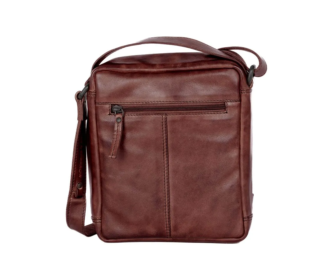 Leren Crossbodytas - Moses - Donkerbruin - Afbeelding 3