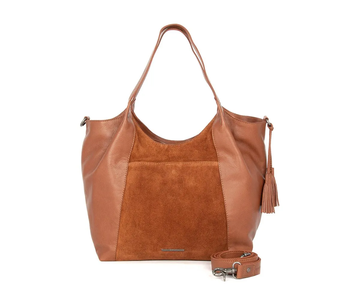Leren Shopper - Ryana - Mocca