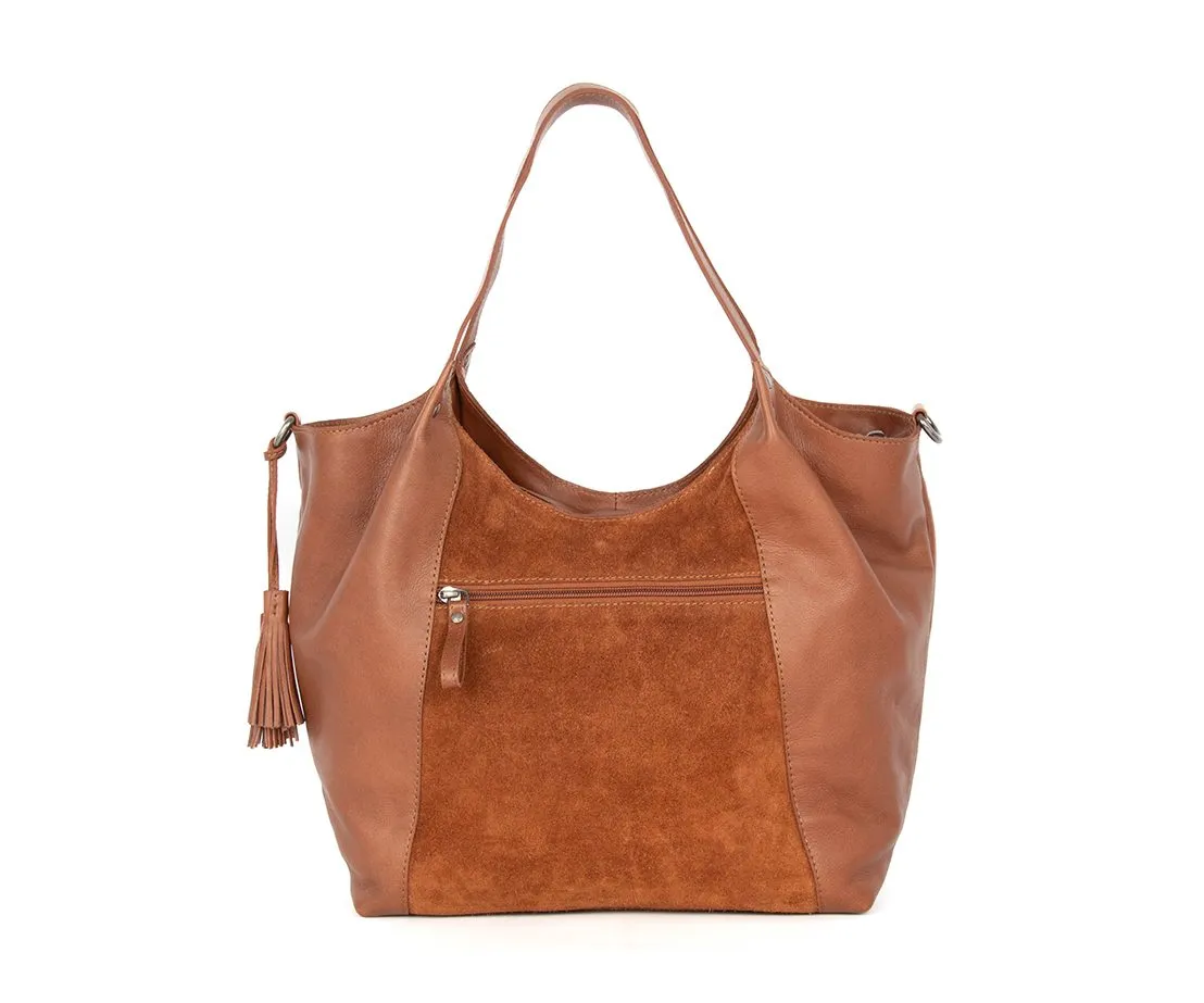 Leren Shopper - Ryana - Mocca - Afbeelding 4
