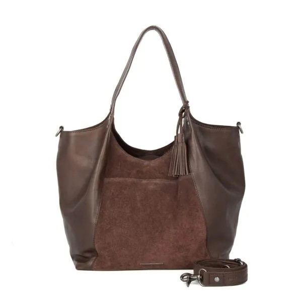 Leren Shopper - Ryana - Donkerbruin