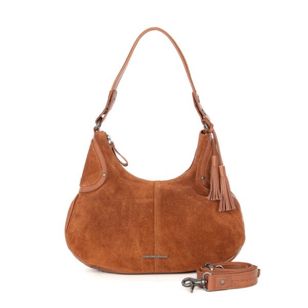 Leren Schoudertas - Anne-Lou - Mocca