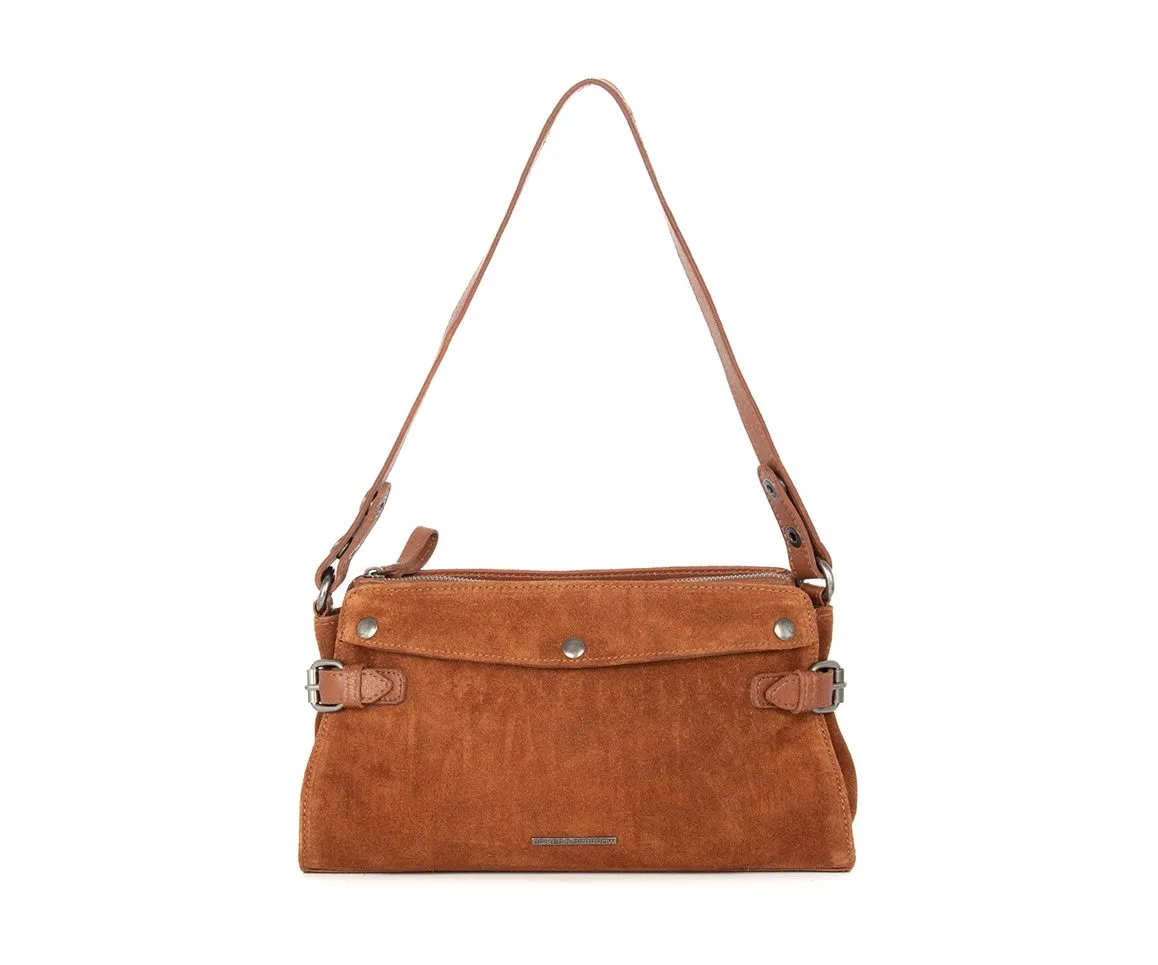 Leren Schoudertas - Madelon - Mocca - Afbeelding 6