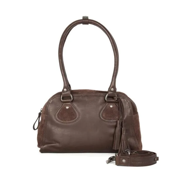 Leren Handtas - Sienna - Donkerbruin