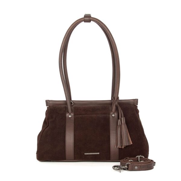 Leren Handtas - Milania - Donkerbruin