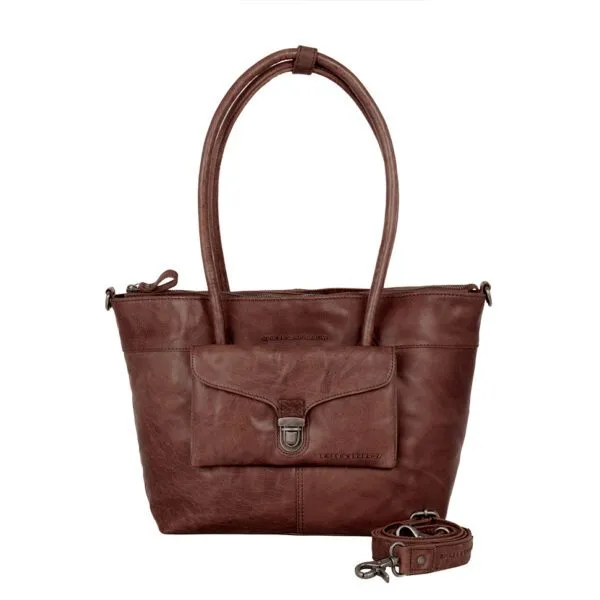 Leren Shopper - Yara - Donkerbruin