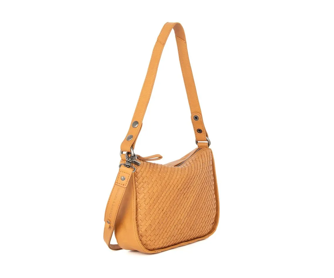 Leren Schoudertas - Coralie - Tan - Afbeelding 3