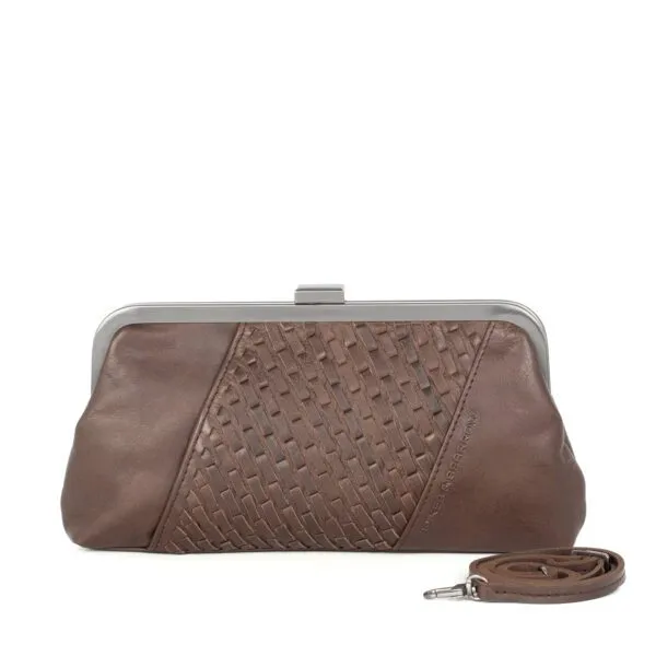 Leren Clutch - Susy - Donkerbruin