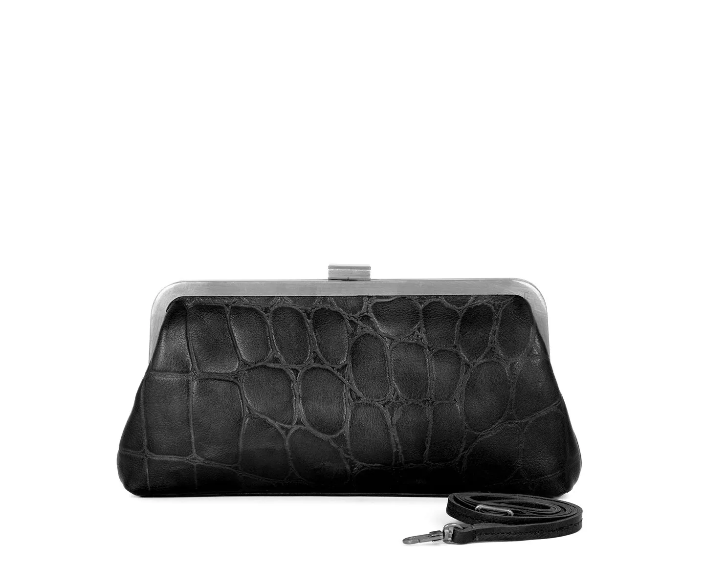 Leren Clutch - Cherice - Zwart