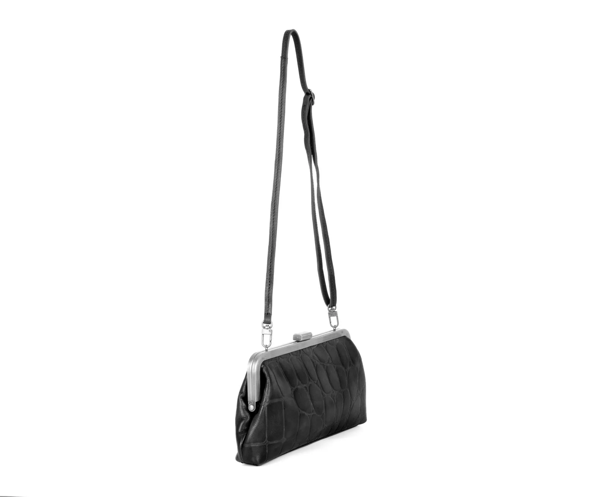 Leren Clutch - Cherice - Zwart - Afbeelding 3