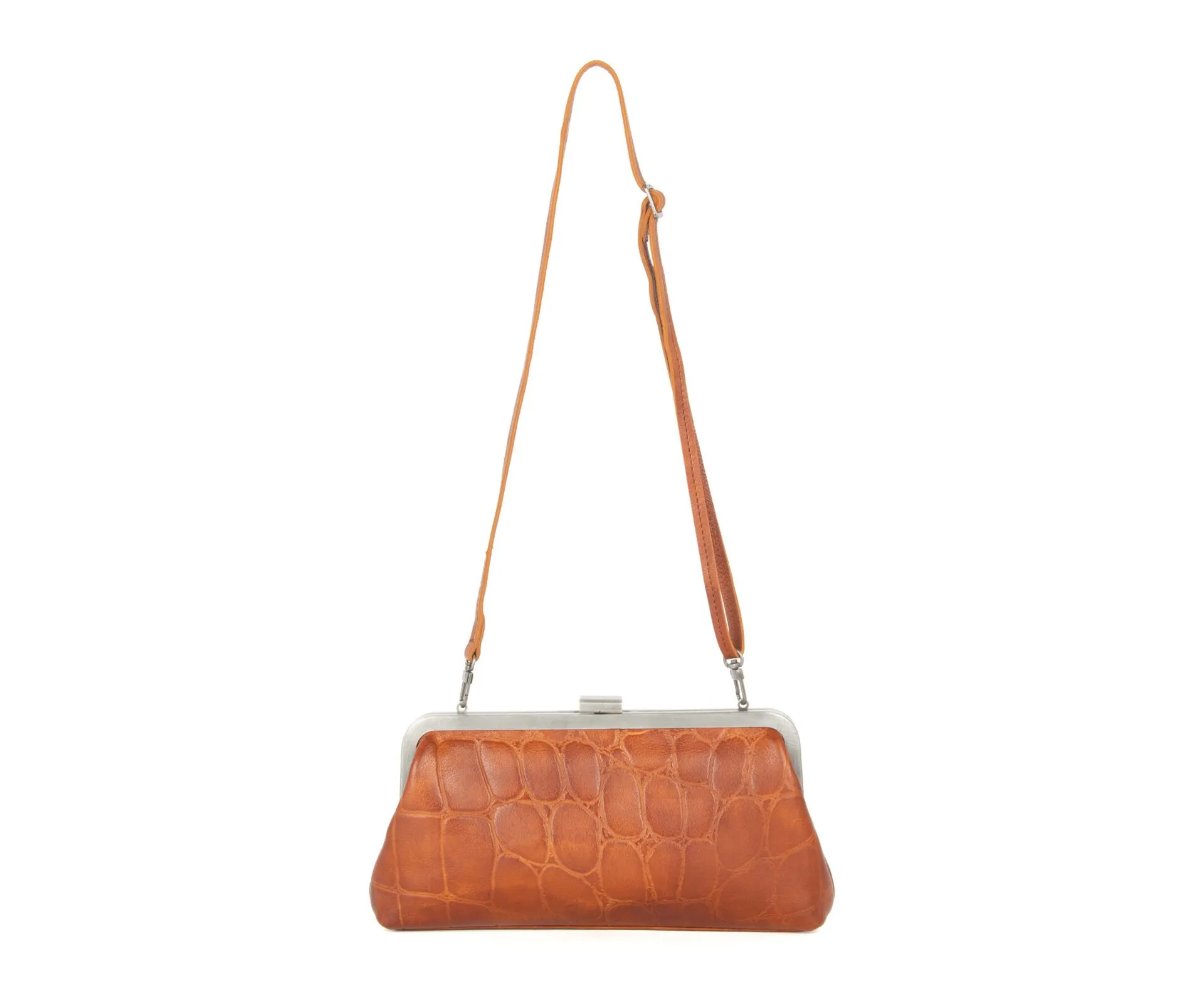 Leren Clutch - Cherice - Brandy Cognac - Afbeelding 7