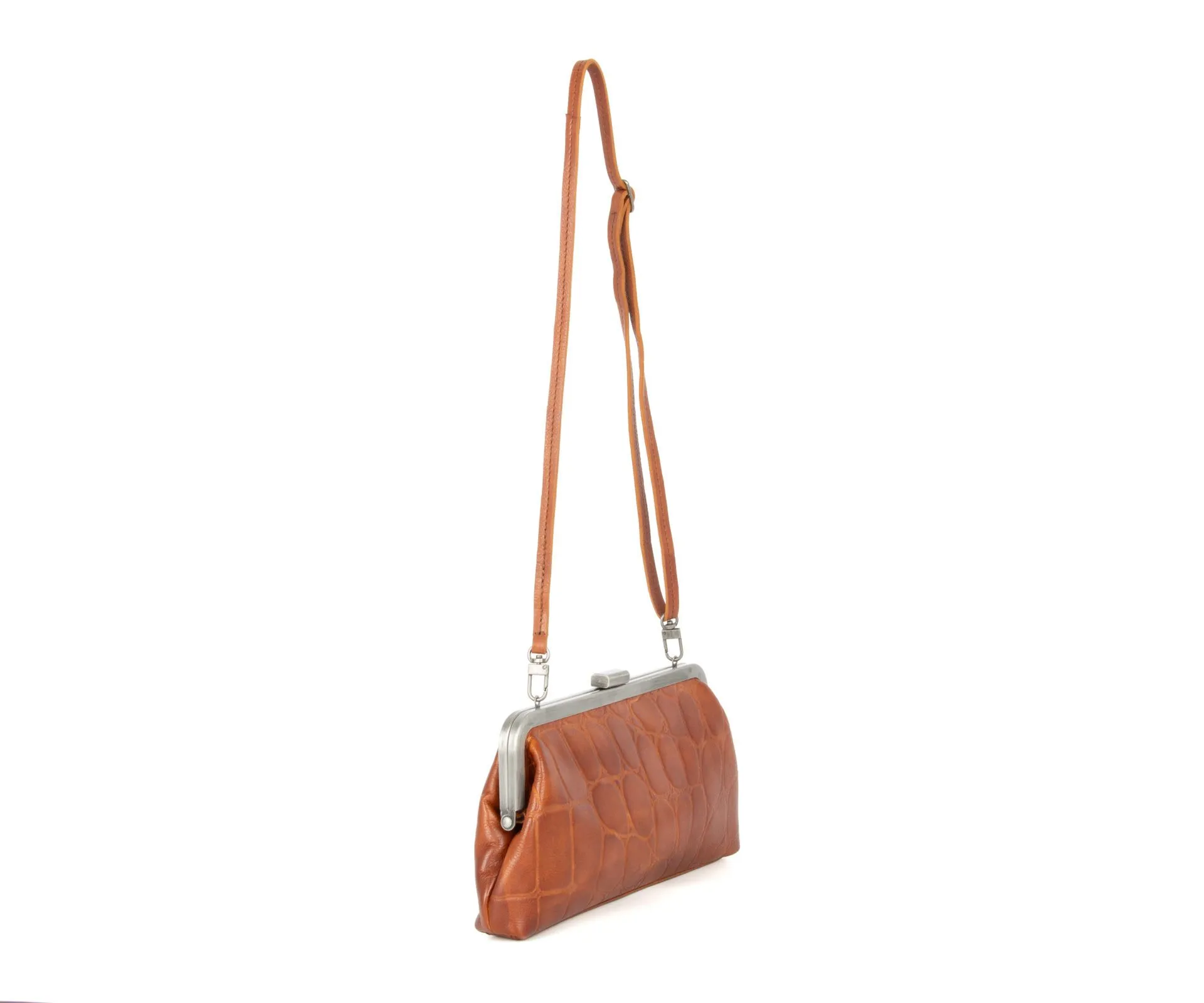 Leren Clutch - Cherice - Brandy Cognac - Afbeelding 3