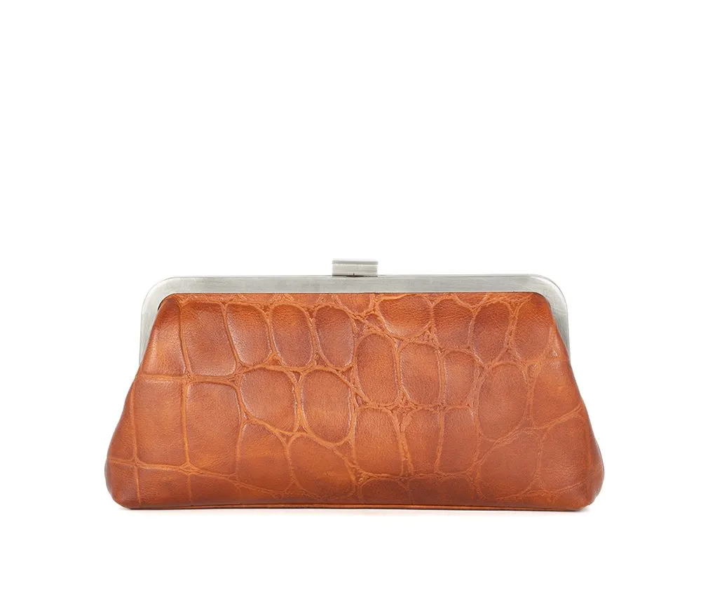 Leren Clutch - Cherice - Brandy Cognac - Afbeelding 6