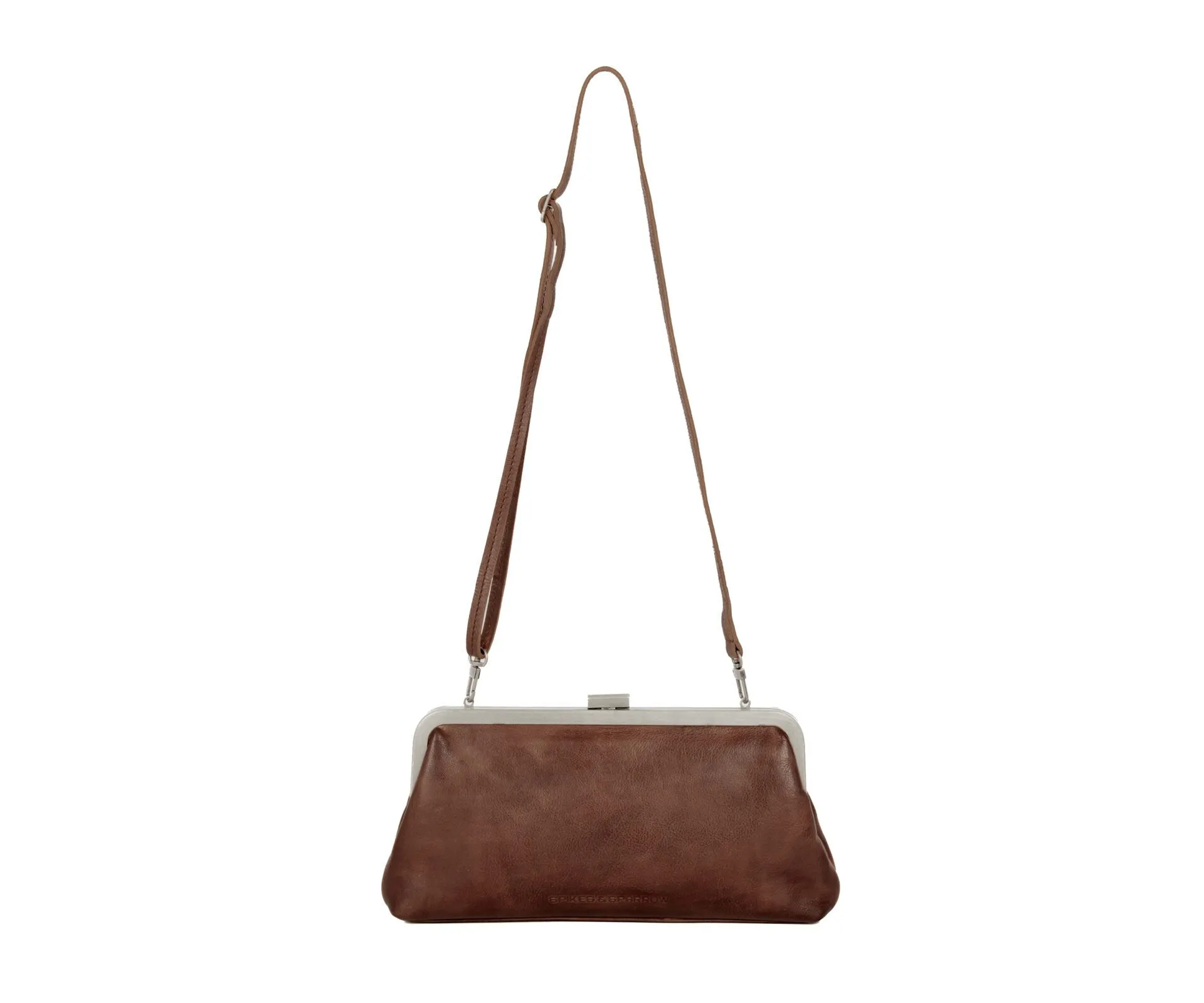 Leren Clutch - Cherice - Donkerbruin - Afbeelding 4
